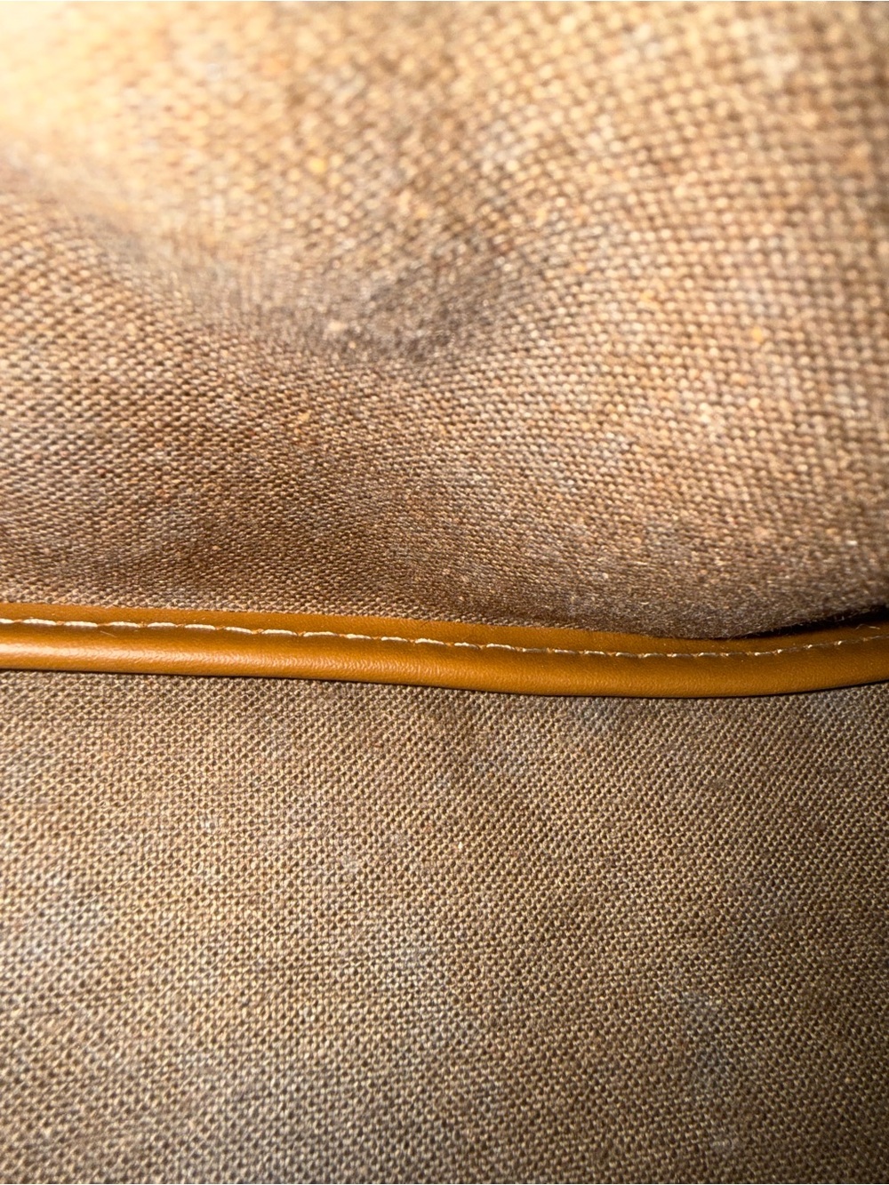 Vintage Christian Dior
Honeycomb Coated Canvas leather trim large Boston bag EUC - Picture 16 of 17